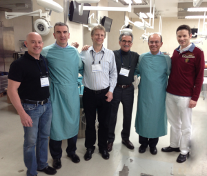 Faculty pictured from left to right: J David Kriet, USA; Christos Perisanidis, Vienna, Austria; Risto Kontio, Helsinki, Finland; Nikolaos Papadogeorgakis, Athens, Greece; Julio Acero, Madrid, Spain; Paul Pöschl, Vienna, Austria.